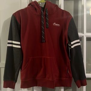 Women's Contrast Zip Thru Hoodie, Charcoal